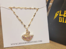 Load image into Gallery viewer, Swan Fashion Crystal Necklace Gold tone Handmade True Beauty Korean Drama