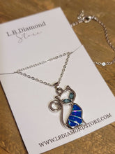 Load image into Gallery viewer, Kitty Pendant Necklace - Trendy Kitty necklace Silver tone