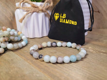 Load image into Gallery viewer, Amazonite 8mm Stretch genuine crystal amazonite bracelet