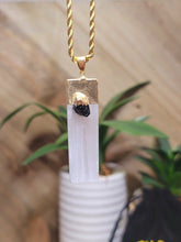 Load image into Gallery viewer, Natural Handmade Crystal Choker Gold Tone Selenite Healing Crystal Choker