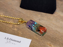 Load image into Gallery viewer, Natural Handmade Crystal Necklace Gold Tone 7 Chakras Healing Choker Orgone