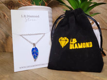 Load image into Gallery viewer, Crystal Necklace Sterling Silver Leaf Fashion Crystal Necklace
