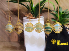 Load image into Gallery viewer, Gold Tone CAGE Necklace Healing Crystal Cage Necklace Gold tone