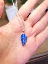 Load image into Gallery viewer, Crystal Necklace Sterling Silver Leaf Fashion Crystal Necklace