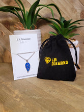 Load image into Gallery viewer, Crystal Necklace Sterling Silver Leaf Fashion Crystal Necklace