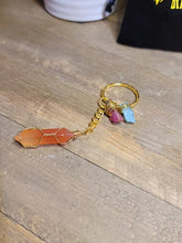 Load image into Gallery viewer, Natural Healing Stone Keychain For Protection, Carnelian