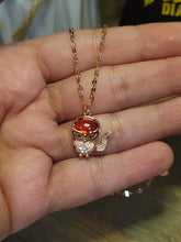 Load image into Gallery viewer, Cute Owl Carnelian Necklace Stainless Steel Healing Necklace