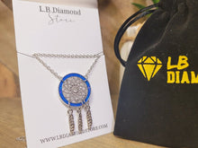 Load image into Gallery viewer, Dainty Sleep Catcher Necklace - gift for her Silver Tone