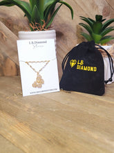 Load image into Gallery viewer, Gorgeous Butterfly Necklace, Charm, Pendant with Crystals on a Dainty Gold
