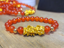Load image into Gallery viewer, Carnelian Feng Shui Bracelet | Root Sacral Chakra Healing Stone | Virgo Zodiac | Vitality | Passion | Energy Boost | Natural | Creativity | Protection