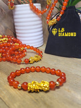 Load image into Gallery viewer, Carnelian Feng Shui Bracelet | Root Sacral Chakra Healing Stone | Virgo Zodiac | Vitality | Passion | Energy Boost | Natural | Creativity | Protection