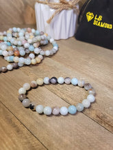 Load image into Gallery viewer, Amazonite 8mm Stretch genuine crystal amazonite bracelet