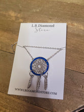 Load image into Gallery viewer, Dainty Sleep Catcher Necklace - gift for her Silver Tone