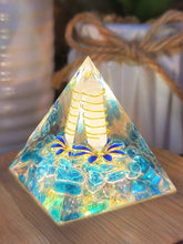 Load image into Gallery viewer, Orgone Pyramid, Rose Quartz Orgonite Chakra Gift