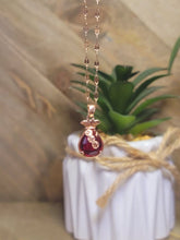Load image into Gallery viewer, Daily Necklace: 18-Inch Carnelian Pendant in Cute Golden Bag Shape - Perfect Gift for Her