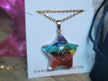 Load image into Gallery viewer, Orgonite Pendant Necklace Metatron Cosmic Healing Crystal Sacred Star
