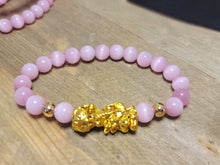 Load image into Gallery viewer, Pink Cat Eye Feng Shui Stretch Bracelet | 8mm Beaded Gift for Her