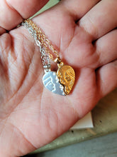 Load image into Gallery viewer, Lovers 2 PC Couple Necklace - Trendy Couple necklace Bbf Lovers