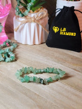 Load image into Gallery viewer, Green Aventurine Chip Bracelet Handmade Genuine Crystal Stretch Bracelet