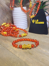 Load image into Gallery viewer, Carnelian Feng Shui Bracelet | Root Sacral Chakra Healing Stone | Virgo Zodiac | Vitality | Passion | Energy Boost | Natural | Creativity | Protection
