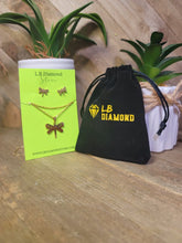 Load image into Gallery viewer, Dragonfly Pendant Necklace & earring set