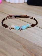 Load image into Gallery viewer, Amazonite Chip Bracelet Handmade Genuine Crystal Bracelet
