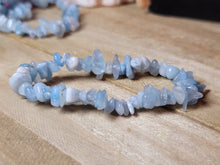 Load image into Gallery viewer, Blue Chalcedony Bracelet Handmade Genuine Crystal Stretch Bracelet