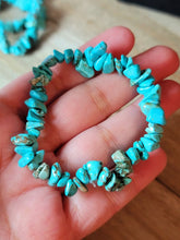 Load image into Gallery viewer, Turquoise Bracelet Handmade Genuine Crystal Stretch Bracelet