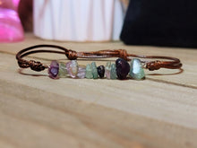 Load image into Gallery viewer, Fluorite Chip Bracelet Handmade Genuine Crystal Bracelet