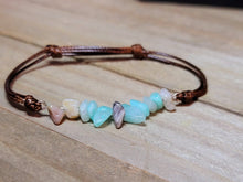 Load image into Gallery viewer, Amazonite Chip Bracelet Handmade Genuine Crystal Bracelet