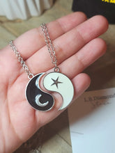 Load image into Gallery viewer, 2 PC Couple Necklace - Trendy Couple necklace Silver tone Ying Yang