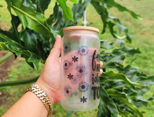 Load image into Gallery viewer, Motivational Glow in dark UV Activated Glow Beer Can Glass 16 oz Motivational