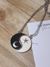 Load image into Gallery viewer, 2 PC Couple Necklace - Trendy Couple necklace Silver tone Ying Yang