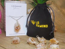Load image into Gallery viewer, Natural Handmade Crystal Necklace Silver Raw Citrine Necklace