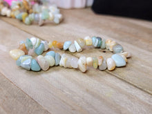 Load image into Gallery viewer, Amazonite  Chip Bracelet Handmade Genuine Crystal Stretch  Bracelet