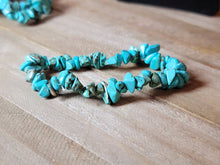 Load image into Gallery viewer, Turquoise Bracelet Handmade Genuine Crystal Stretch Bracelet