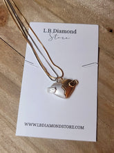 Load image into Gallery viewer, 2 PC Set I love you Heart necklace Set Couple's GIFT
