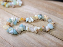 Load image into Gallery viewer, Amazonite  Chip Bracelet Handmade Genuine Crystal Stretch  Bracelet