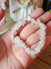 Load image into Gallery viewer, Rose Quartz Chip Bracelet Handmade Genuine Crystal Stretch Bracelet