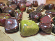 Load image into Gallery viewer, ONE UNAKITE TUMBLED STONE