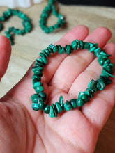 Load image into Gallery viewer, Malachite Bracelet Handmade Genuine Crystal Stretch Bracelet