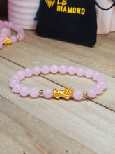 Load image into Gallery viewer, Rose Quartz Bracelet Feng Shui Bracelet 8 MM Self Love & Romance