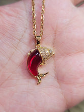 Load image into Gallery viewer, Natural Handmade Crystal Necklace Cute Fish Necklace Trendy necklace