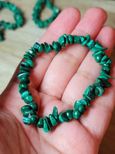 Load image into Gallery viewer, Malachite Bracelet Handmade Genuine Crystal Stretch Bracelet