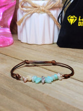 Load image into Gallery viewer, Amazonite Chip Bracelet Handmade Genuine Crystal Bracelet