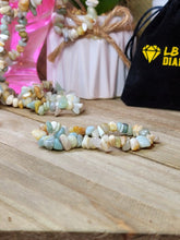 Load image into Gallery viewer, Amazonite  Chip Bracelet Handmade Genuine Crystal Stretch  Bracelet