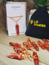 Load image into Gallery viewer, Natural Handmade Crystal Necklace Wired Wrapped