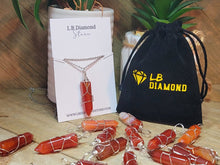 Load image into Gallery viewer, Natural Handmade Crystal Necklace Wired Wrapped