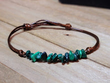 Load image into Gallery viewer, Malachite Chip Bracelet Handmade Genuine Crystal Bracelet