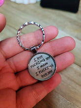 Load image into Gallery viewer, I F* love you keychain Funny Couples gift Cute Keychain